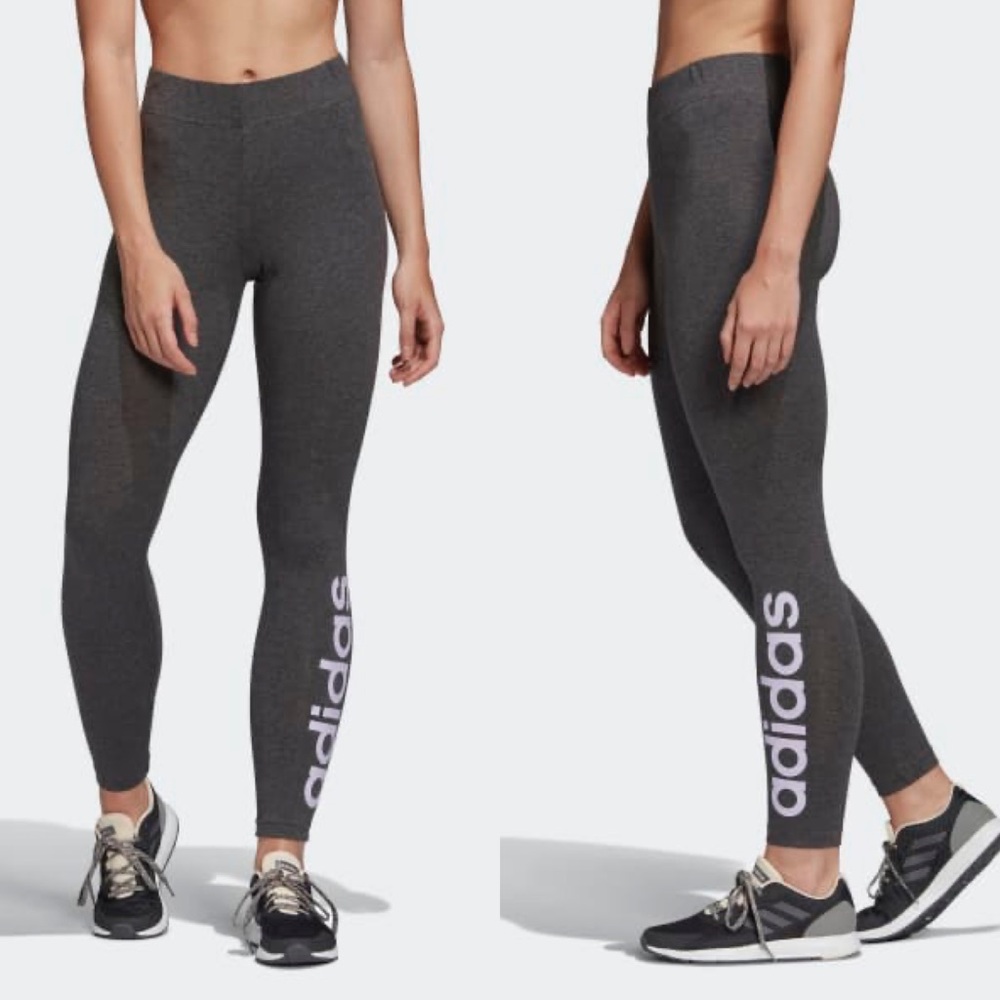 Adidas Essentials Gray Linear Tights - image 1